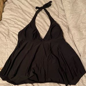 Black halter style swim top. Size XL. Brand new without tags.